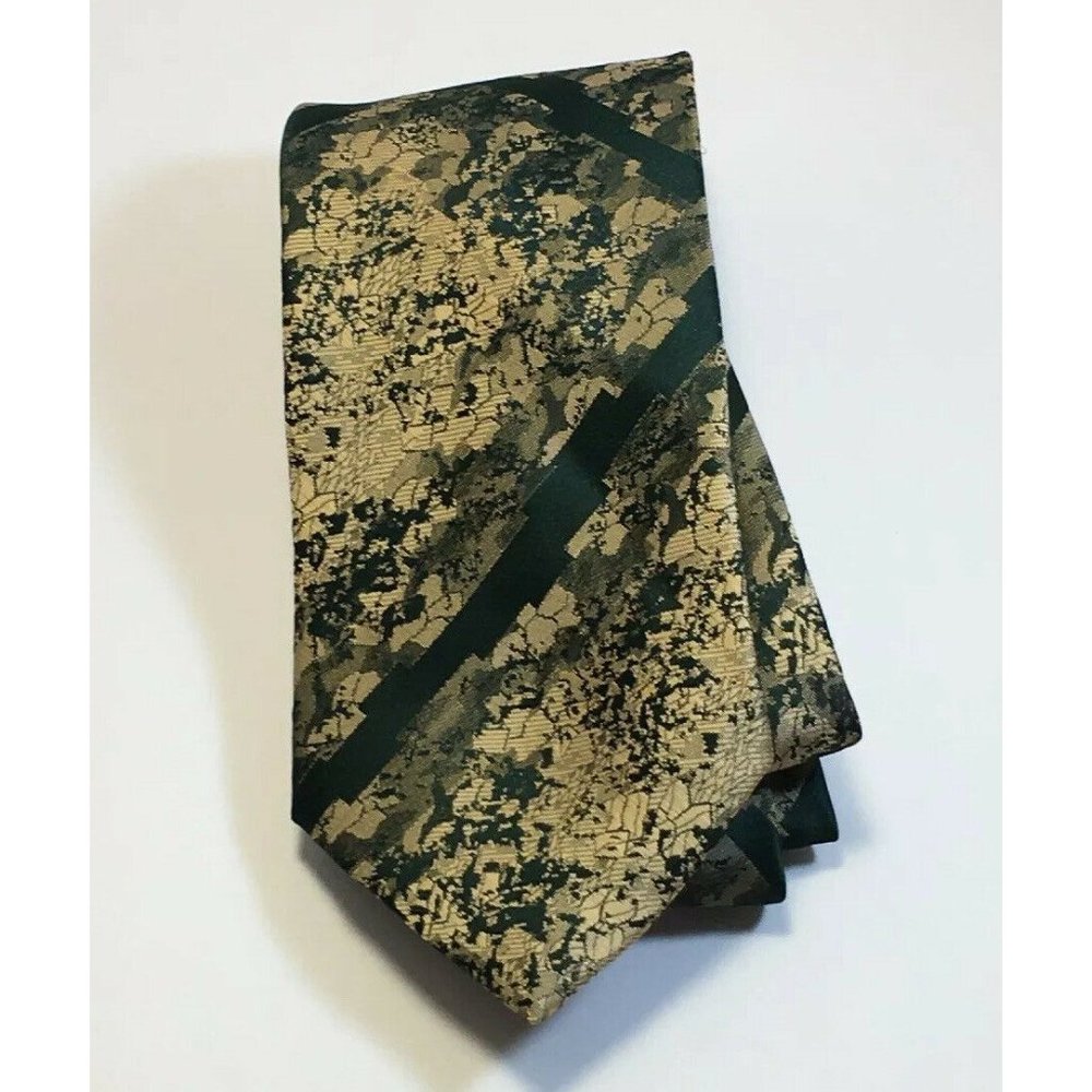 CORTLAND Mens Neck Tie 100% Polyester Beige Tan Gr